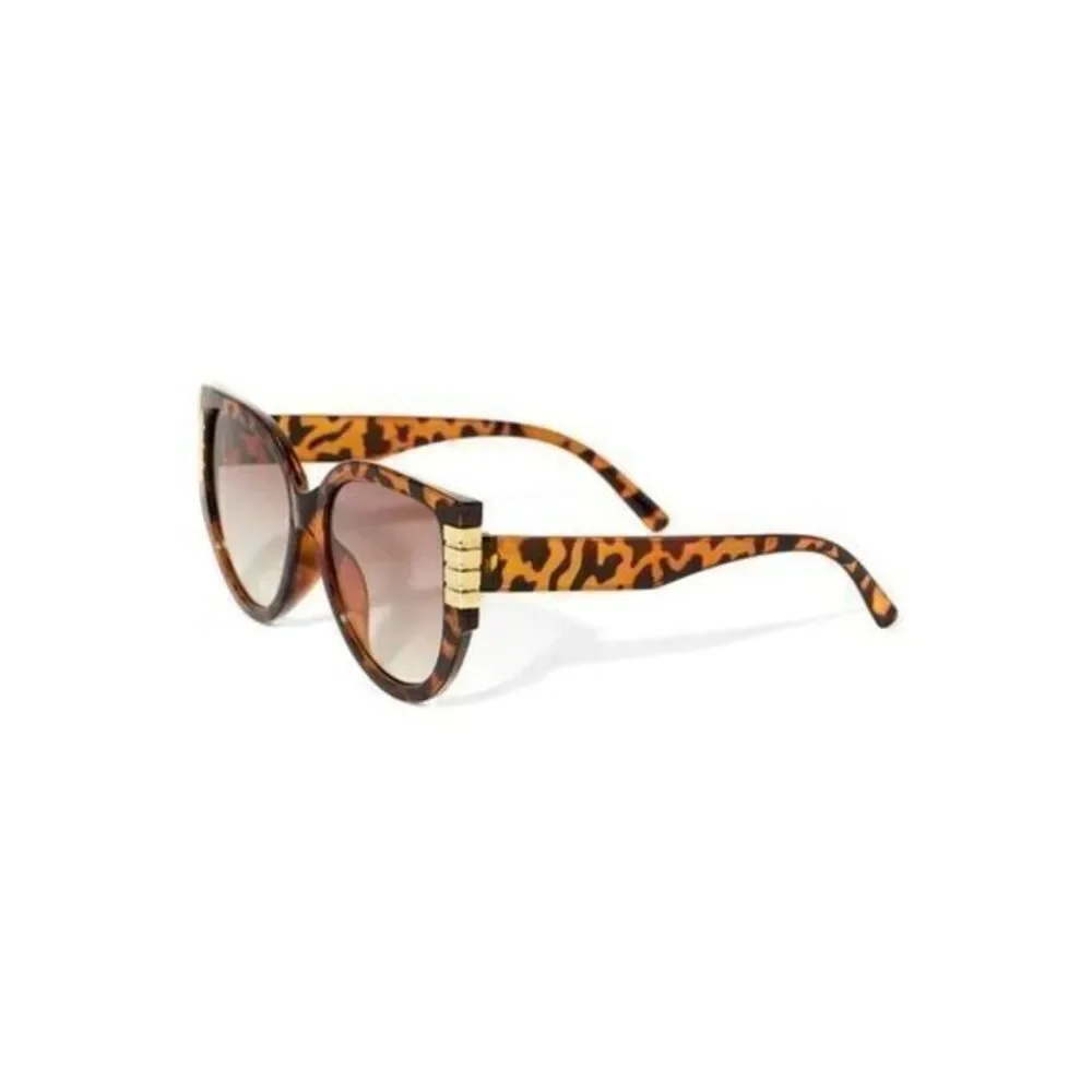 So Purrsuasive Cat Eye Frame Fashion Sunglasses‎ Tortoise